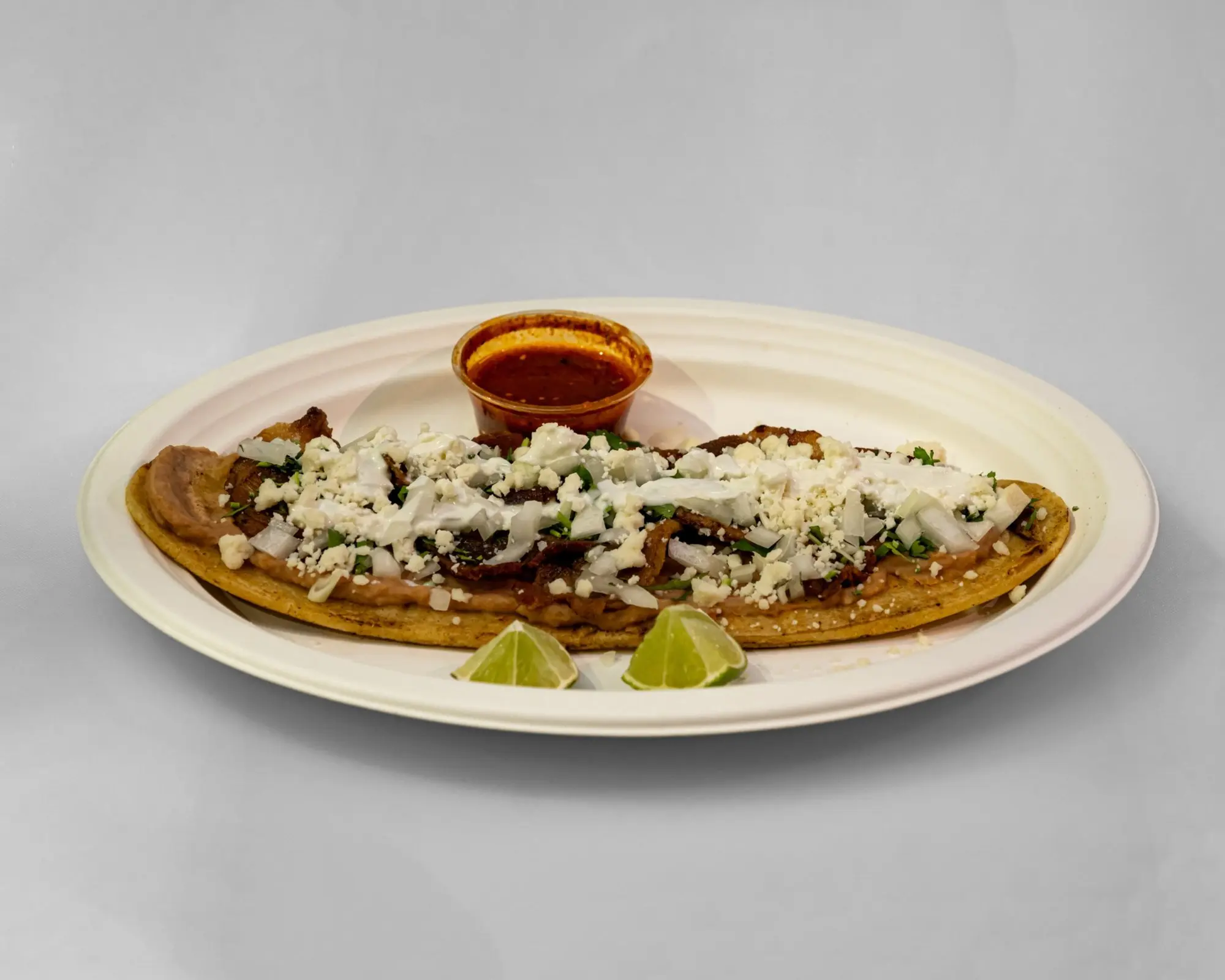 Huaraches with Pork Chop